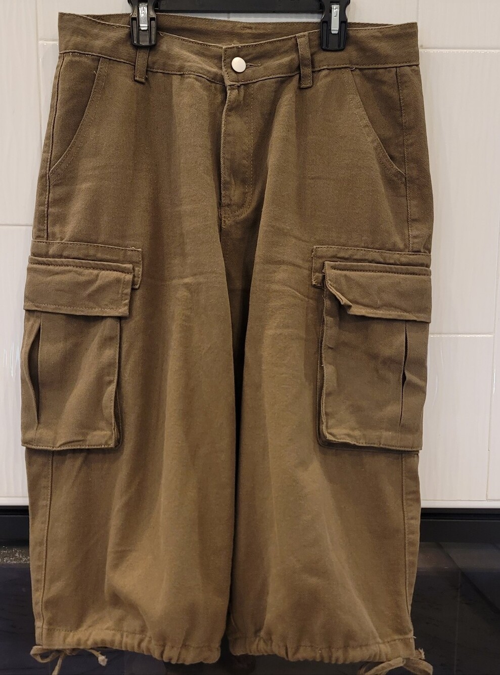 SHEIN Womens Utility Cargo Long Shorts Size L